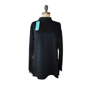 Levelwear Size M Medium The Chase Black Long Sleeve Golf Active Top NWT